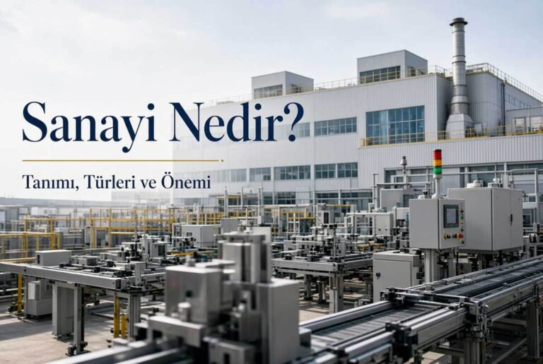 Sanayi nedir sanayi çeşitleri
